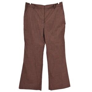 Worthington Women's High-Rise Modern Fit Stretch Rust Black Trousers Size 18 NWT